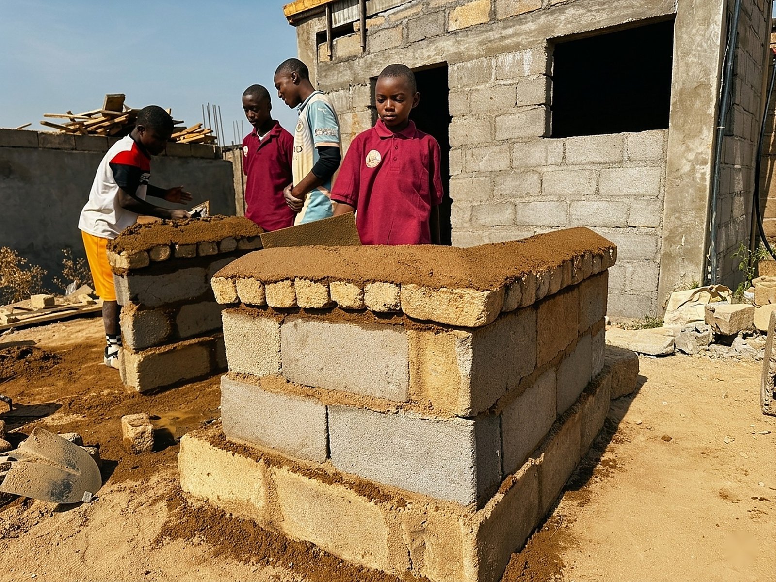 Technical track students at work