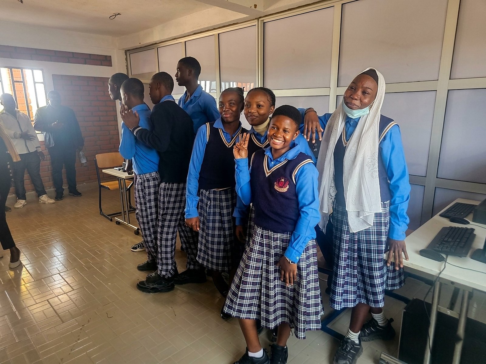 Students in the computer lab
