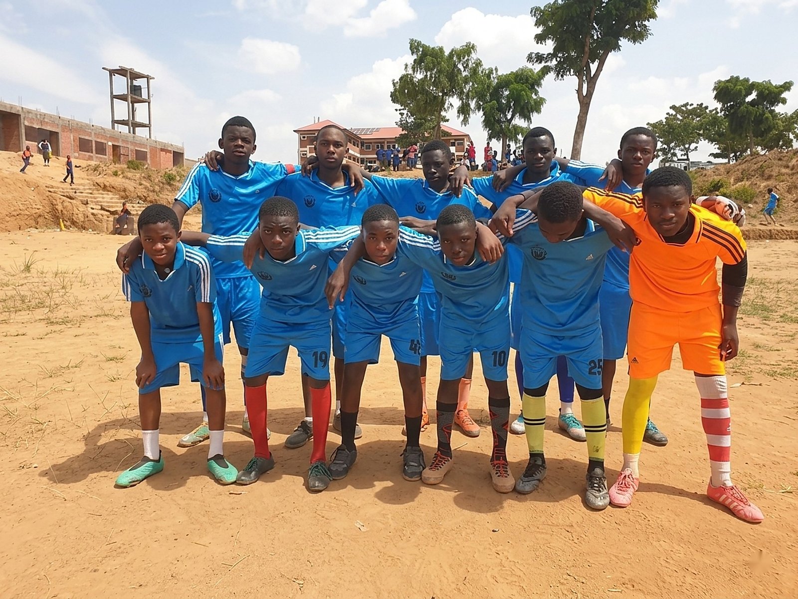 Students football team
