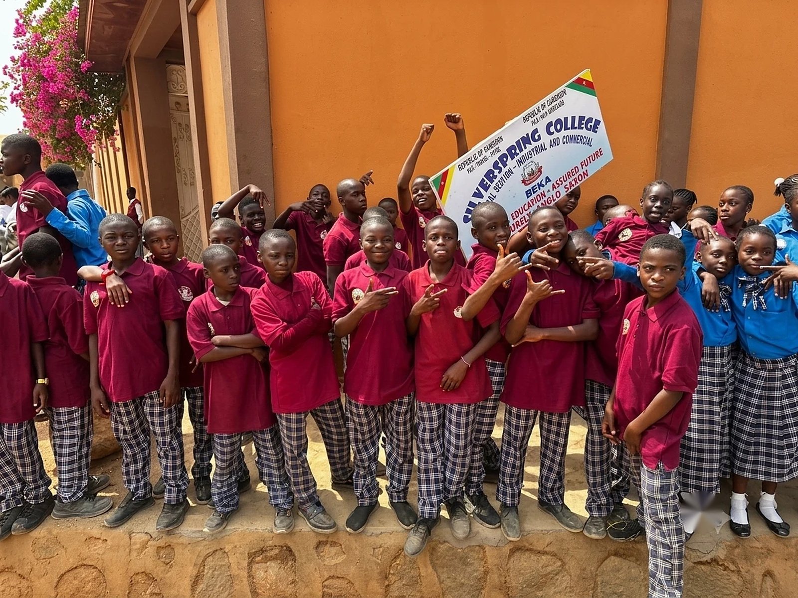 Students celebrating youth day